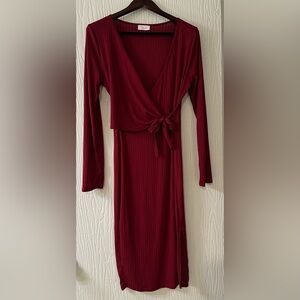 Pink Lily Wrap Dress